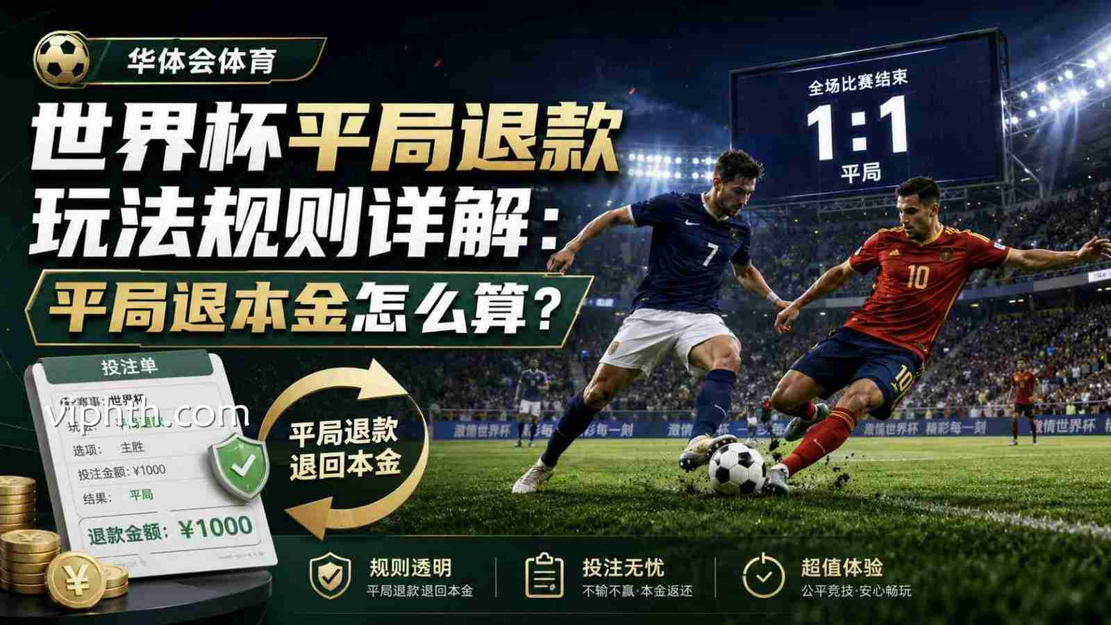 华体会体育世界杯平局退款玩法规则详解：平局退本金怎么算？
