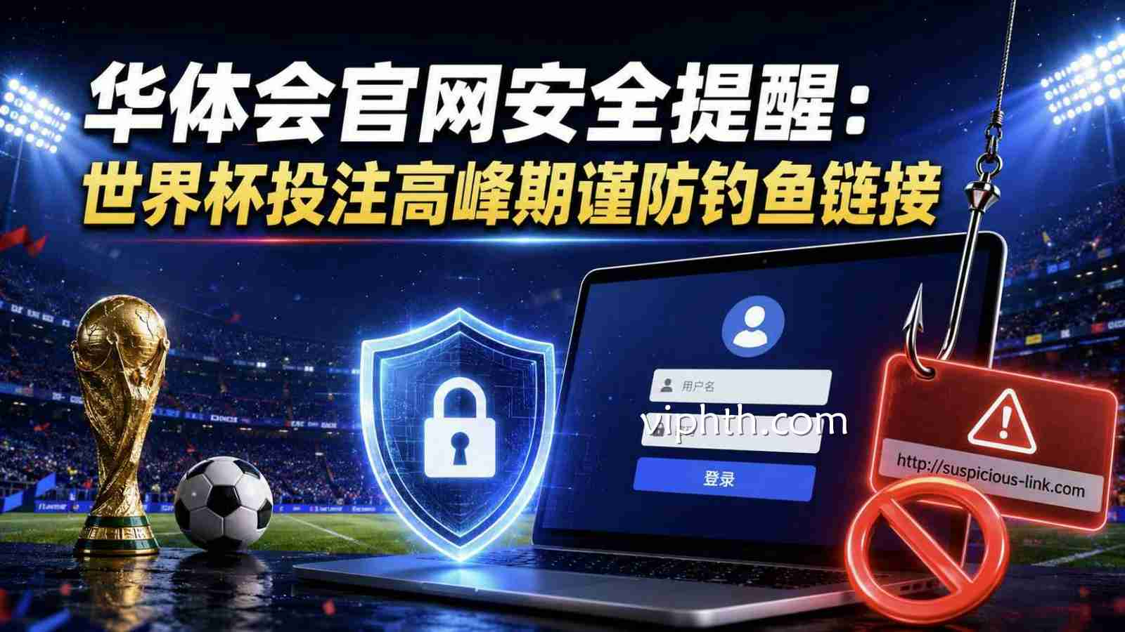 华体会官网安全提醒：世界杯投注高峰期谨防钓鱼链接